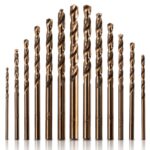 shengbenhao Professional 13tlg. Metallbohrer-Set HSS-Cobalt (für Stahl, Edelstahl, Ø 1,5, 2,0, 2,5, 3,0, 3,2, 3,5, 4,0, 4,5, 4,8, 5,0, 5,5, 6,0, 6,5 mm, Zubehör Bohrmaschine/Schrauber)