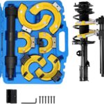 VEVOR Federspanner Satz- Fahrwerksfeder Kompatibel mit 22 mmStecknuss Universal Federspanner 4500kg Tragfähigkeit KFZ Auto Profi Feder Spanner Stoßdämpfer Werkzeug Federbeine