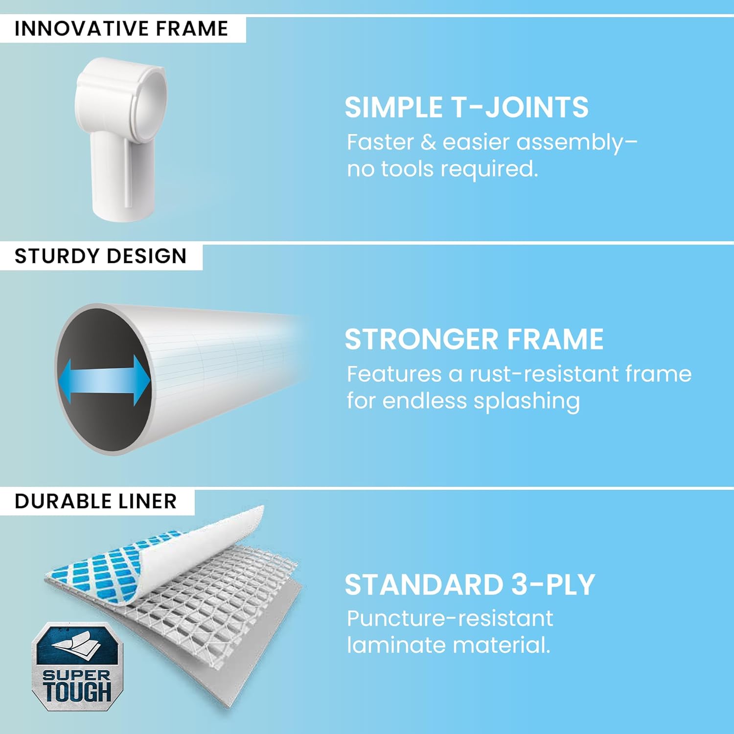 Intex Pool, Blau, 220 x 150 x 60 cm – Bild 4