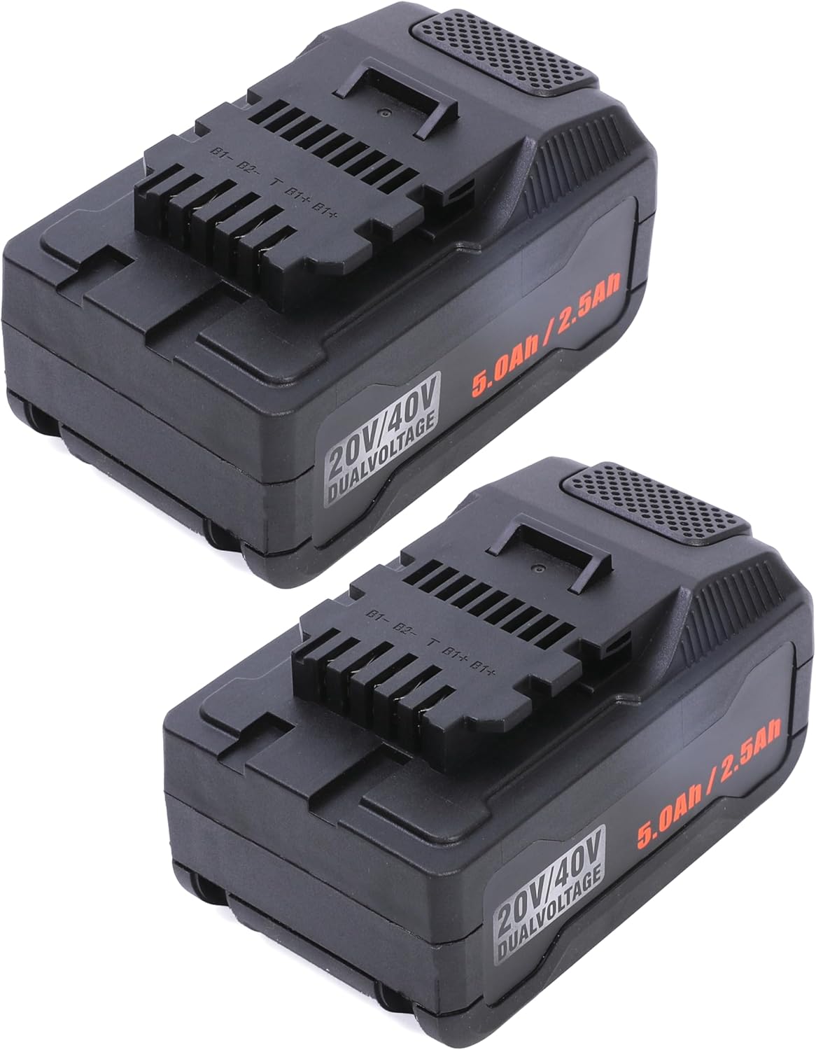 Zwei x 20/40V 5Ah/2.5Ah 90Wh Ersatz Li-Ionen-Batterie Kompatibel mit Ferrex20V40V Elektrogerät