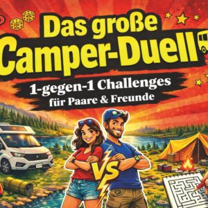 Das große Camper-Duell: 1-gegen-1 Challenges für Paare & Freunde – Perfektes Camping-Gadget und Camper-Geschenk für Wohnmobil, Campervan & Lagerfeuer