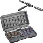 42-in-1 Magnetisches Schraubendreher-Set, Multi-Bit-Magnetschraubendreher-Set mit Abnehmbarem Ratschengriff, Griff Ratschen-Schraubendreher-Set mit 40 Bits, Präzisions-Reparatur-Werkzeug-Set