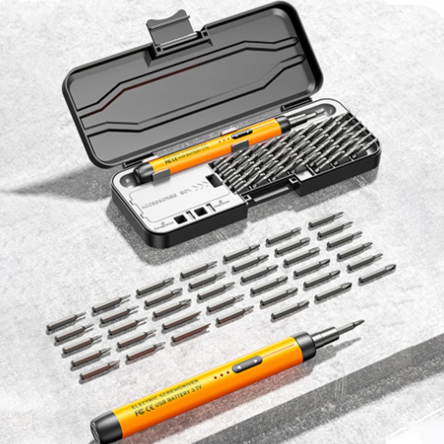 Elektrischer Schraubendreher – Präzisions-Elektro-Reparaturwerkzeug, tragbarer USB-betriebener Treiber | Multifunktionales Wartungs-Schraubendreher-Set für Heimgeräte-Befestigung – Bild 4