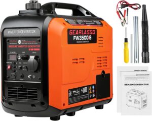 Inverter Stromerzeuger 3300W Benzin-Inverter-Generator, Stromgenerator Benzin Superleise 4-Takt-Generator mit USB und 230V Elektrostart für Camping, Wohnmobilreisen, Zuhause oder Baustellen