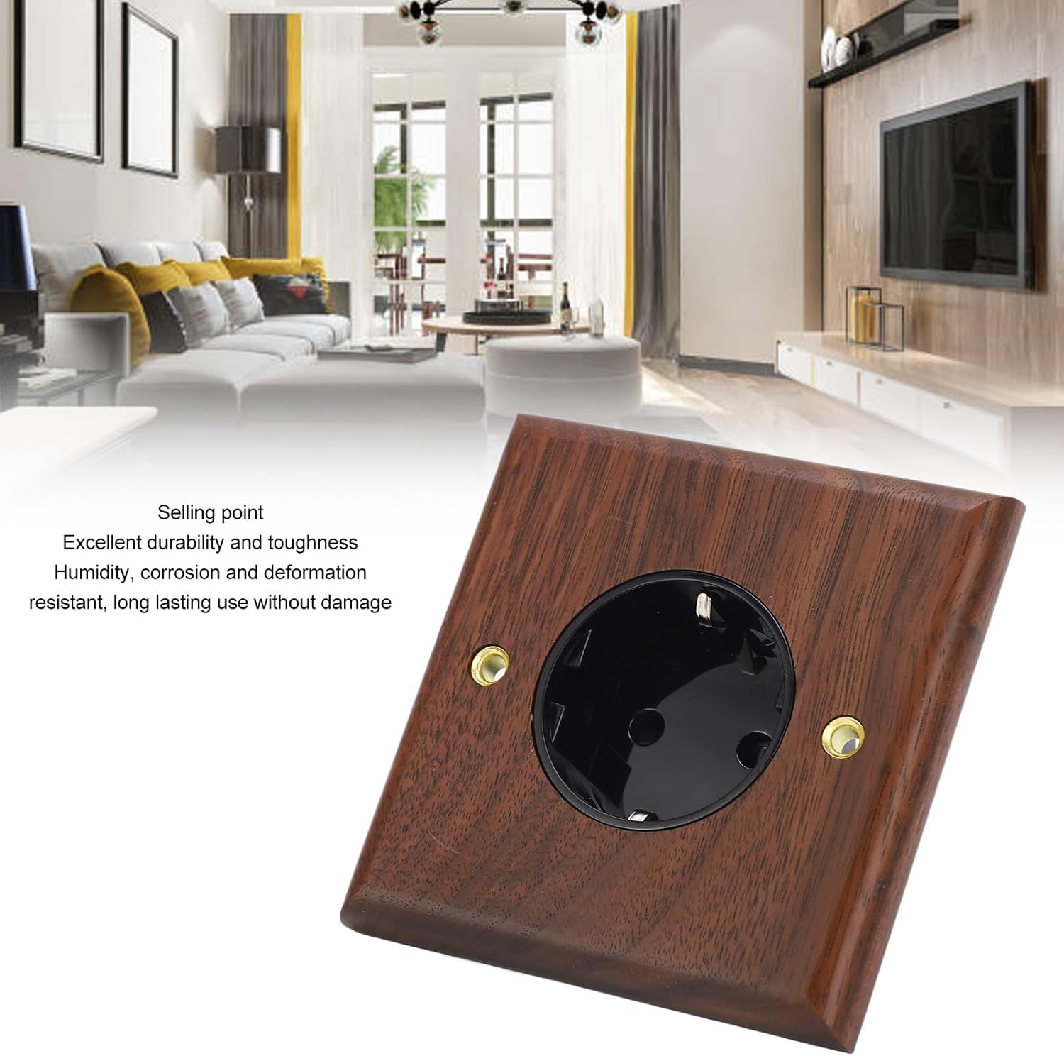 EU-Standard-Steckdose, 16 A, 250 V, Retro-Elektro-Wand-Lichtschalter, Steckdosenleiste – Bild 4