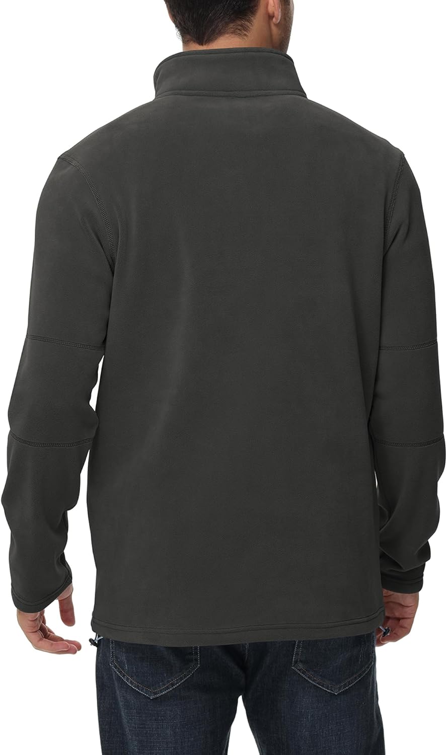 Pullover Herren Fleece Warmes Microfleece Sweatshirt Half Zip Fleecepullover für Herbst und Winter – Bild 3