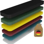 FUX 600 Verglasungsklötze Abstandshalter Kunststoff Unterlegplatten 100x24 mm - Mix Set 1-6 mm - Distanzklötze & Fensterkeile für Montage, Laminat & Terrasse