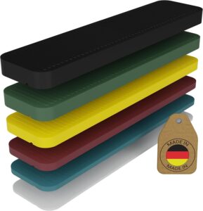 FUX 600 Verglasungsklötze Abstandshalter Kunststoff Unterlegplatten 100x24 mm - Mix Set 1-6 mm - Distanzklötze & Fensterkeile für Montage, Laminat & Terrasse