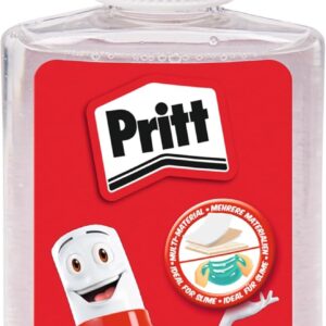 Pritt Alleskleber, schnell trocknender Kleber mit einfacher Anwendung, lösemittelfreier Flüssigkleber für Kinder, transparenter Bastelkleber für viele Bastelmaterialien, 1x145ml