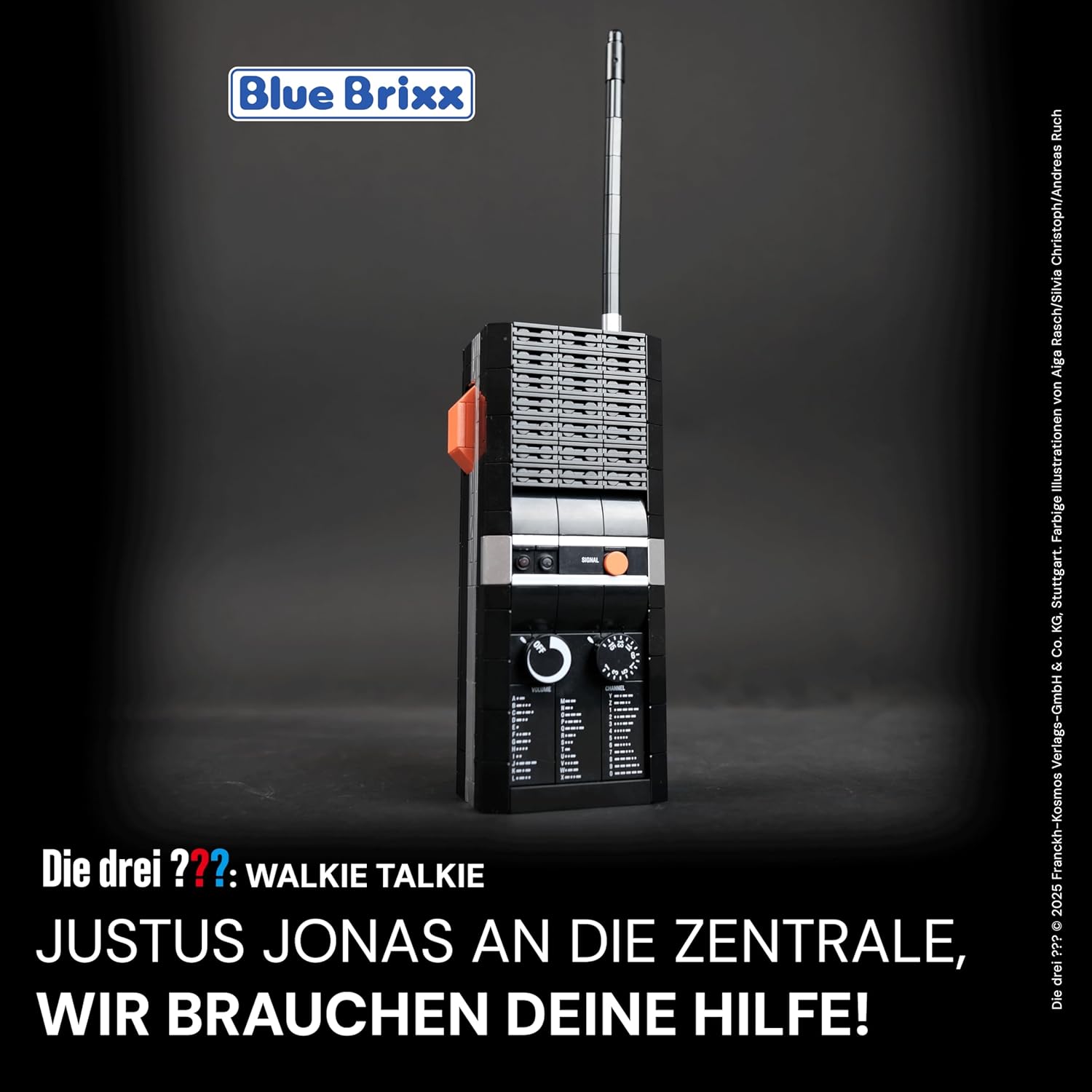 BlueBrixx Pro 108496 – Die DREI ???: Walkie Talkie aus Klemmbausteinen mit 453 Bauelementen – Bild 4