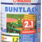 Wilckens 2in1 Acryl Buntlack für Innen und Außen, seidenmatt, 750 ml, RAL 9010 Reinweiß