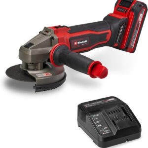 Einhell Akku-Winkelschleifer TE-AG 18/125-2 Li (1x 4,0 Ah) Power X-Change (18 V, 125 mm Scheiben-Ø, 33 mm Schnitttiefe, Trennschutz, ohne Trennscheibe, inkl. 4,0 Ah Akku)