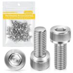 M4*12mm Zylinderschrauben mit Innensechskant 50 Stück,Caianwin DIN 912 Edelstahl（A2 V2A）Schrauben für Industriemaschinen,Kraftfahrzeuge,Bauwesen