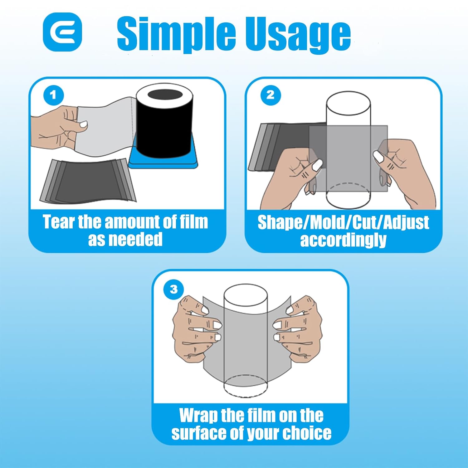 EMALLA Barrierefolie 1200 Blatt Selbstklebende Schutzfolie Tattoo Maschine Folie Staubdicht Klebeband für Tattoo Zubehör Zahnpflege(Weiß) – Bild 4