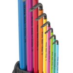 Wera 05133165001 950/9 Hex-Plus Multicolour 3 Winkelschlüsselsatz, metrisch, BlackLaser, 12-teilig
