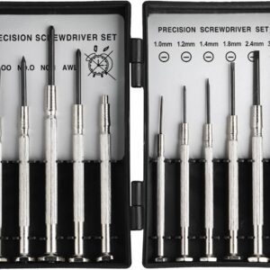 Brillenschraubenzieher Set 11-in-1, Mini Schraubenzieher Set mit Magnetspitze, Schraubenzieher für Brille, Brillen Reparatur Set für Brillenbügel, Uhr, Handy & Elektronik