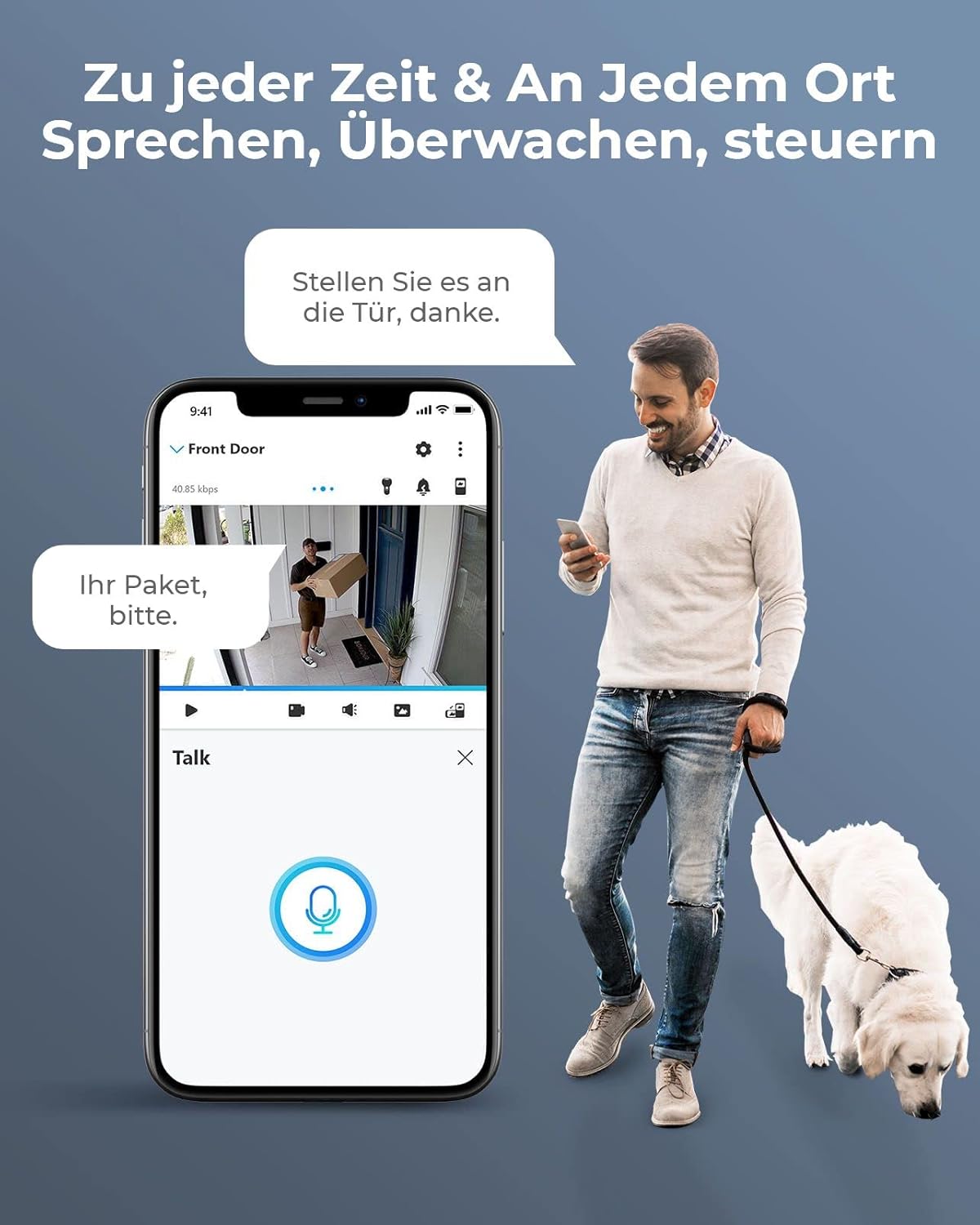 Reolink 12MP Überwachungskamera Set Aussen, 4X PoE IP Kamera Outdoor Innen, Spotlights, Personen-/Fahrzeugerkennung, 2-Wege-Audio, 24/7 Aufnahme, Farb-/IR-Nachtsicht, 8CH 2TB HDD NVR, RLK8-1200B4-A – Bild 4
