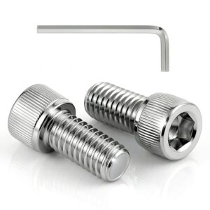 Dayalo 100 Stück M3x8 Schrauben, Zylinderkopfschrauben, Zylinderschrauben mit Innensechskant, Flachkopfschrauben, Edelstahl A2 V2A, Vollgewinde, Innensechskantschrauben mit Schlüssel