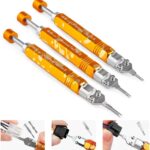JRready 3Pcs Auspinwerkzeug Mini-Fit Jr Molex Micro Fit Entriegelungswerkzeug, Für Computer Repairfor, Molex MX3.0 Male/Female Terminals Mini-Fit Jr.TM Series Terminals Removal Tool Kit