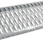 Laufrost für Dach & Schornstein, Dachtritt aus Stahlblech, Korrosions- und Witterungsbeständig, Trittfläche zur Bewegung auf dem Dach, Laufgitter für Dachbewegung, 40 cm Länge, Verzinkt