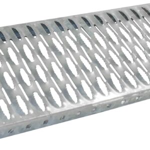 Laufrost für Dach & Schornstein, Dachtritt aus Stahlblech, Korrosions- und Witterungsbeständig, Trittfläche zur Bewegung auf dem Dach, Laufgitter für Dachbewegung, 40 cm Länge, Verzinkt