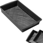 UPP 2-in-1 Gartensieb groß 56 x 32,5 x 8 cm | Quadratisches Kunststoff Sieb mit Einstellbarer Maschengröße 3,7 oder 10mm & Schiebefunktion | Vielseitig Nutzbar als Steinsieb, Erdsieb oder Sandsieb