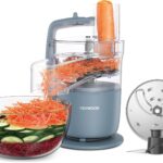 Kenwood MultiPro Go FDP22.130GY, Kompakt-Küchenmaschine nur 30cm hoch, zum Schneiden, Reiben, Pürieren und Teig Kneten, Express-Serve, 1,3 l Arbeitsbehälter, 650 W, Blau