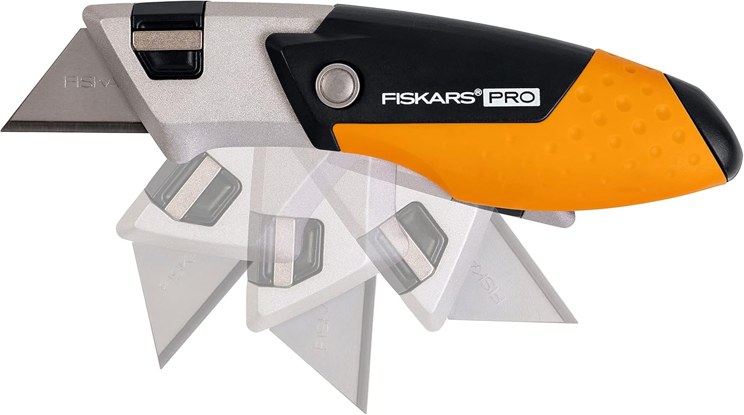 Fiskars Pro Kompaktes Universal-Klappmesser, Länge 12 cm, Rostfreier Stahl/Kunststoff, Schwarz/Orange, CarbonMax, 1062939 – Bild 4
