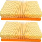 2x Flachfilter für Kärcher NT 35/1 45/1 55/1 TACT + Te M + Ap + BS 6.904-367.0, 6.904-208, 6.904-190, 6904367, 6904208, 6904190 6.904-176.0