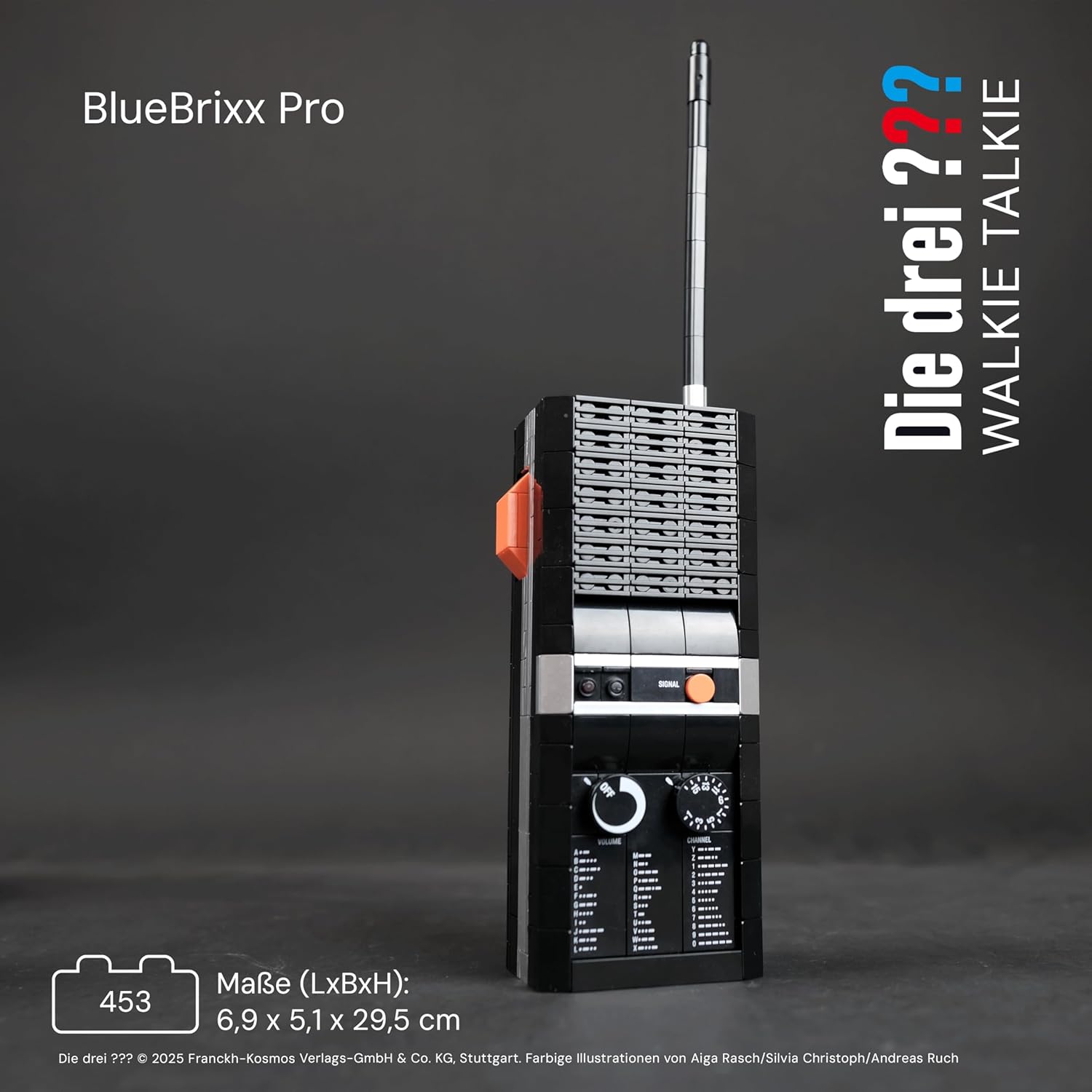 BlueBrixx Pro 108496 – Die DREI ???: Walkie Talkie aus Klemmbausteinen mit 453 Bauelementen – Bild 2