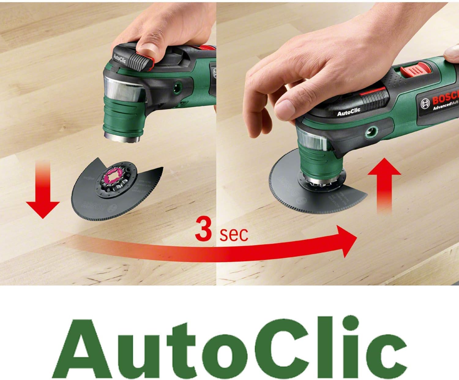 Bosch Multifunktionswerkzeug AdvancedMulti 18 (ohne Akku, 18-Volt-System, Universal-Zubehör-Set, in SystemBox | Größe S) - Amazon Edition & 1600A019CG Deckelbox (für SystemBox, im Karton) – Bild 4