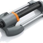 Brandson - Rasensprenger Viereckregner 3/4 Zoll – 16 Düsen – für große Flächen Reichweite 15 Meter – Einstellbare Sprühbreite - Oszillation 20° bis 140° – Garten Rasensprinkler