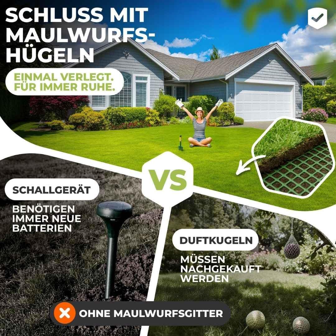 Florade Premium Maulwurfgitter | Grün | 270/m² | Effektiver Schutz für den Garten | Robust, langlebig, leicht anzuwenden | Maulwurfshügel verhindern – Bild 3