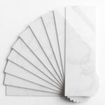 BeNice Wandfliesen Selbstklebend Marmoroptik Bad,Metro Aufkleber Klebefliesen Küche(16 Fliesen, Carrara-Weiß)