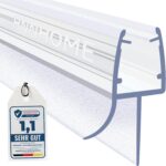 HNNHOME Duschdichtung – Universelle Duschtürdichtung/Ersatzdichtung für 5–8 mm Glastüren, extra dicke Gummilippe, 100% wasserdicht, einfache Installation (70cm, 1)