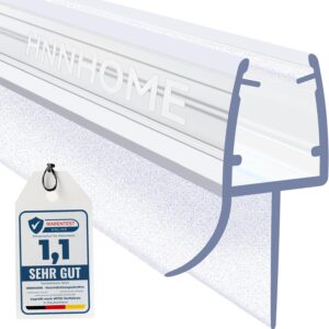 HNNHOME Duschdichtung – Universelle Duschtürdichtung/Ersatzdichtung für 6–8 mm Glastüren, extra dicke Gummilippe, 100% wasserdicht, einfache Installation (60cm, 1)