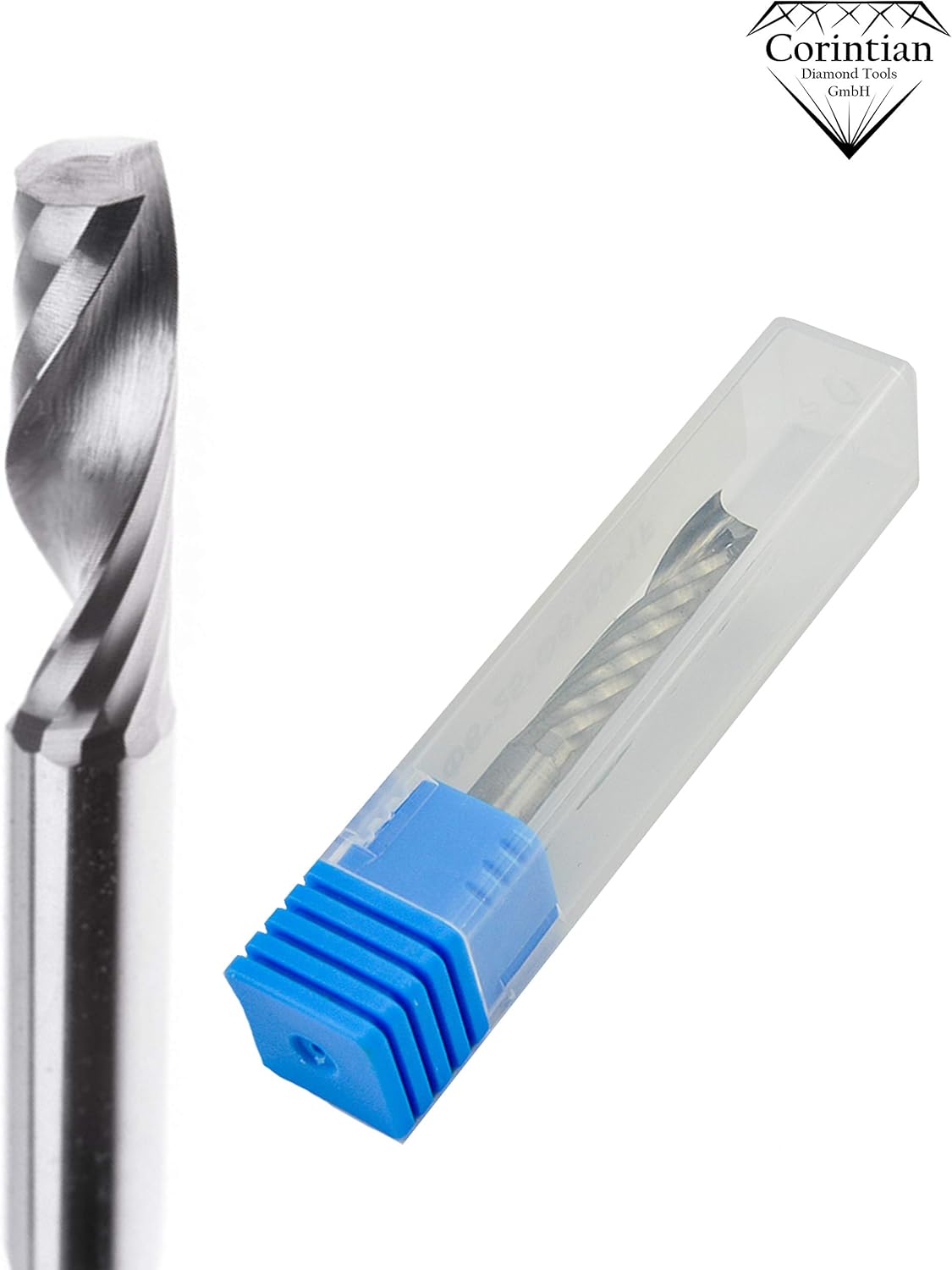 VHM Einzahnfräser Spiralfräser Holzfräser Einschneidig - Ø 4mm, für Holz und Kunststoff – Bild 2