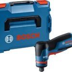 Bosch Professional 12V System Akku Geradschleifer GWG 12V-50 S (bürstenloser Motor, 5 Drehzahlstufen, inkl. Schraubenschlüssel, Spannzange mit Überwurfmutter 6 mm, 2x Einlage, L-BOXX)