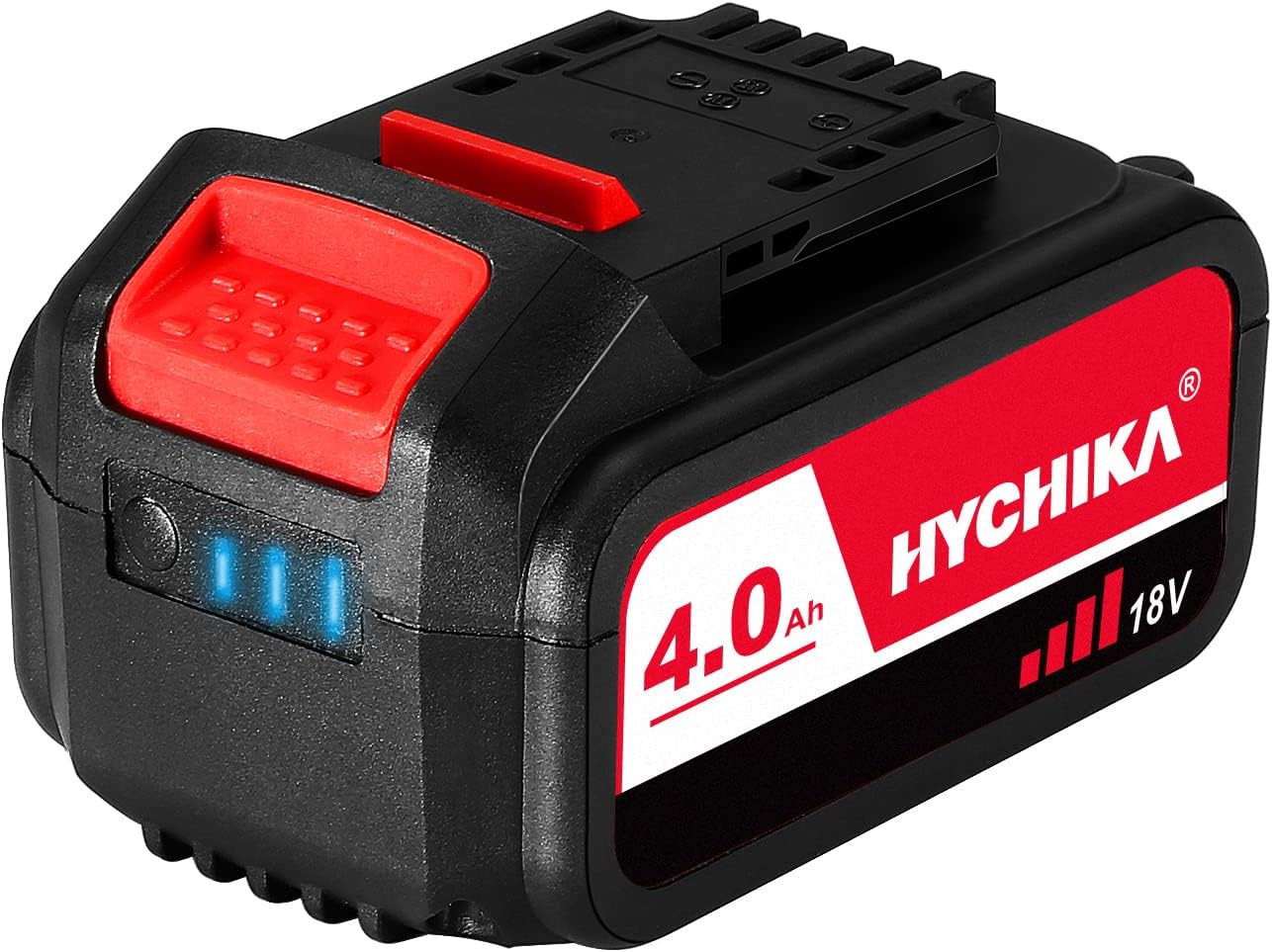 HYCHIKA Akku 4000mAh 18V, Lithium Batterie für HYCHIKA 18V Werkzeuge, Säbelsäge, Akku Schlagschrauber und Bürstenloser Akkuschrauber, NICHT für 18V Akkuschrauber DD-18BC