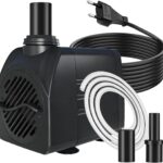 SongLong Ultra-Leise Springbrunnenpumpe 10W 600L/H 3m Kabel, Teichwasserpumpe mit Niedrigwasser-Abschaltung & Überhitzungsschutz, für Gart brunnen, Teich, Hydroponik-Anlagen