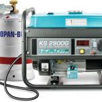 LPG/Benzin-Generator KS 2900G der DUAL FUEL-Serie, Notstromaggregat Gas 2900 W, 2x16A (230 V), 12 V, Stromerzeuger mit (AVR), Stromaggregat mit Ölstandsanzeige, Überlast- und Kurzschlussschutz.