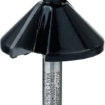 Bosch 1x PRO Fasenfräser (für Weichholz, Hartholz, Ø 34,9 mm, Professional Zubehör Handfräse, Kantenfräse)