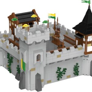 BlueBrixx Pro 107974 – Burg Bärenfels: Grundburg aus Klemmbausteinen mit 1699 Bauelementen. Kompatibel mit Anderen Klemmbausteinen. Lieferung in Originalverpackung.