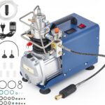 CREWORKS PCP Kompressor 300bar Kompressor Hochdruck Hochdruckluftpumpe 1800W 30Mpa 4500PSI Elektrischer Luftkompressor PCP-Luftpumpe für Druckluftpistole