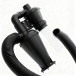 Zyklonabscheider, mit 50mm/2'' Turbolader Filter Geeignet zum Trennen von Holzspänen, Staub, Metallspänen, Kunststoff, Textilien, Laub und Haaren, Zyklon Staubsammler Doppelte Filtration
