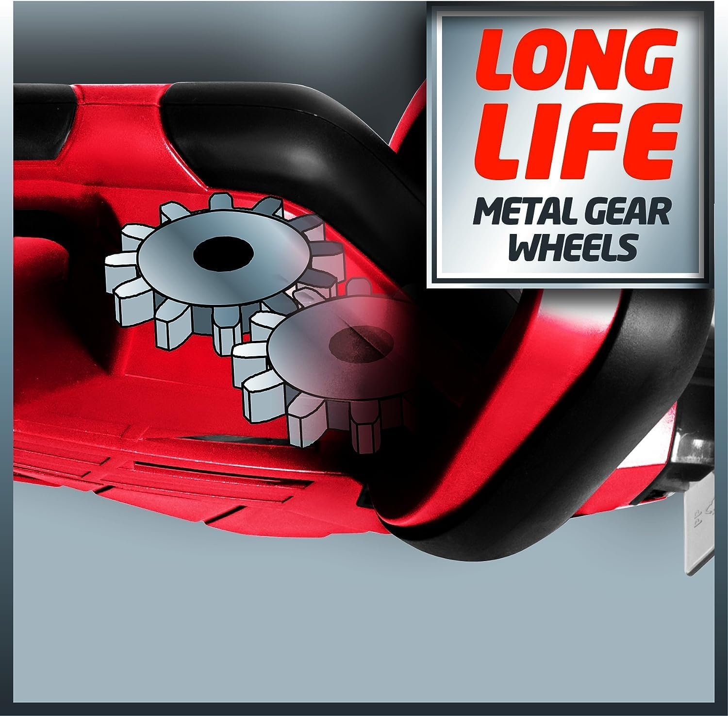 Einhell Elektro-Heckenschere GC-EH 4550 (geringes Gewicht, Messer aus lasergeschnittenem und diamantgeschliffenem Stahl, inkl. Alu-Messerabdeckung) – Bild 2