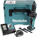 Makita DGD 800 RT1J Akku Geradschleifer 18V + 1x Akku 5,0Ah + Ladegerät + Makpac