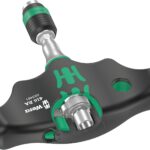 Wera 05023461001 416 RA Quergriff-Bit-Handhalter mit Ratschenfunktion und Rapidaptor Schnellwechselfutter, 1/4", 45 mm, Schwarz-grün