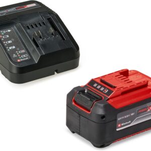 Original Einhell Starter Kit 5,2 Ah Akku und Ladegerät Power X-Change (Li-Ion, 18 V, 100 min Ladezeit, passend für alle Power X-Change Geräte)
