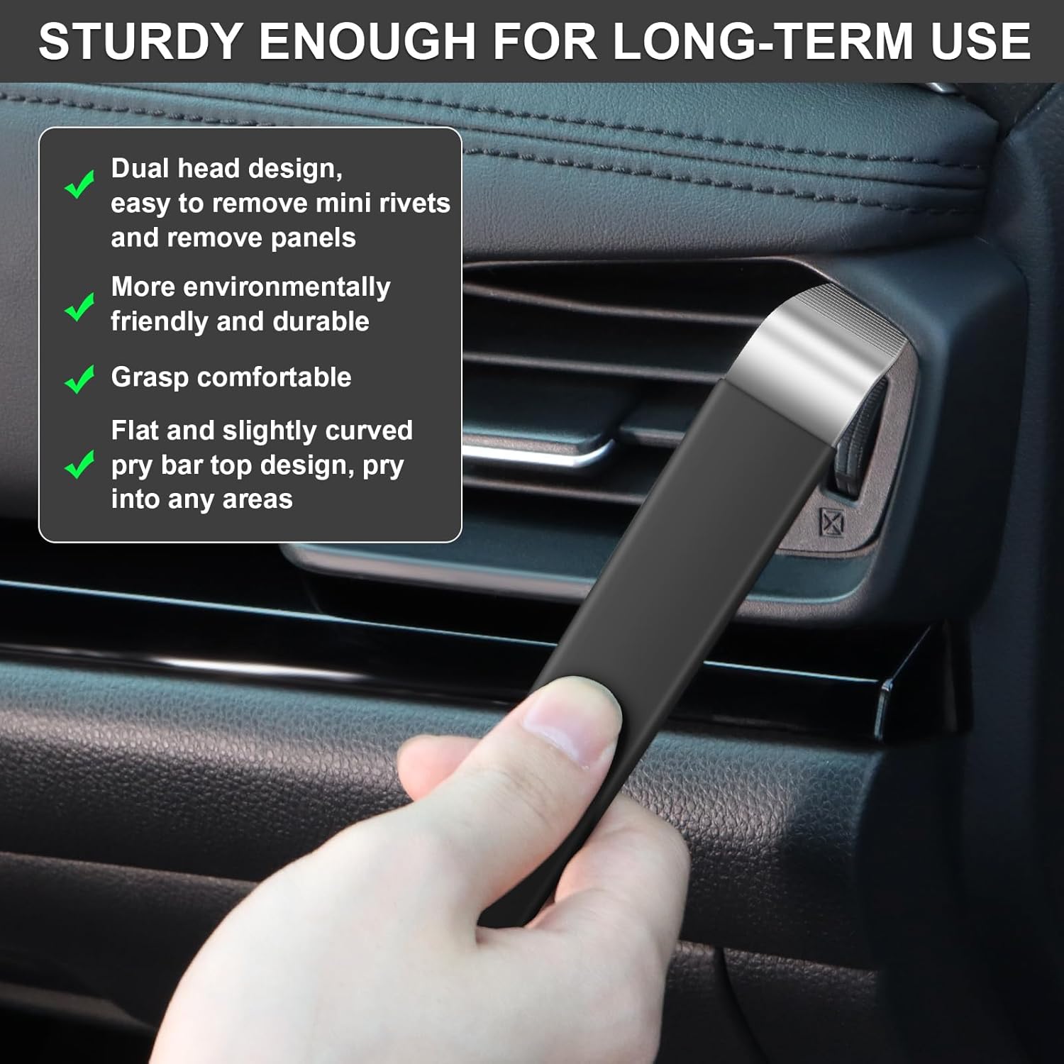 Auto Demontage Werkzeuge Zierleistenkeile 24 Stück Hebelwerkzeug Auto Innenraumverkleidungen Demontage Metall Plastikkeile KFZ Demontage Werkzeug Car Panel Removal Tool Autotürverkleidungen – Bild 5